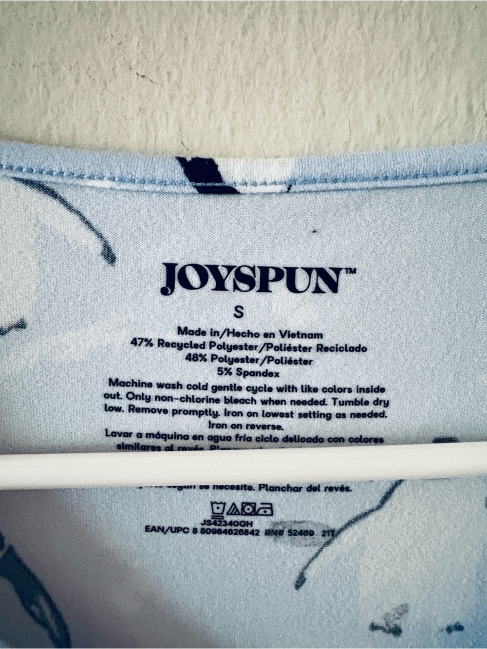 Joyspun Cute Baby Blue Penguin Print Nightgown with Pockets - Picture 4 of 4